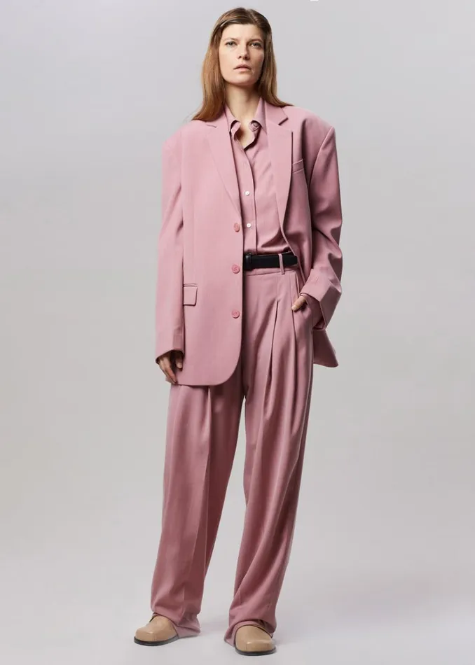 The Frankie Shop Gelso Oversized Blazer 8211 Rose Women Clothing