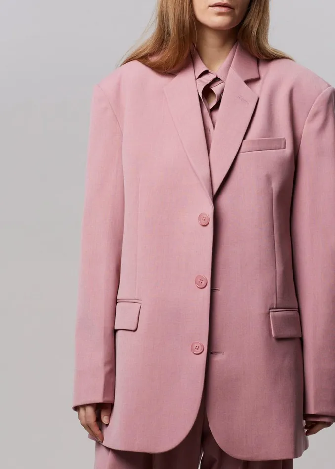The Frankie Shop Gelso Oversized Blazer 8211 Rose Women Clothing