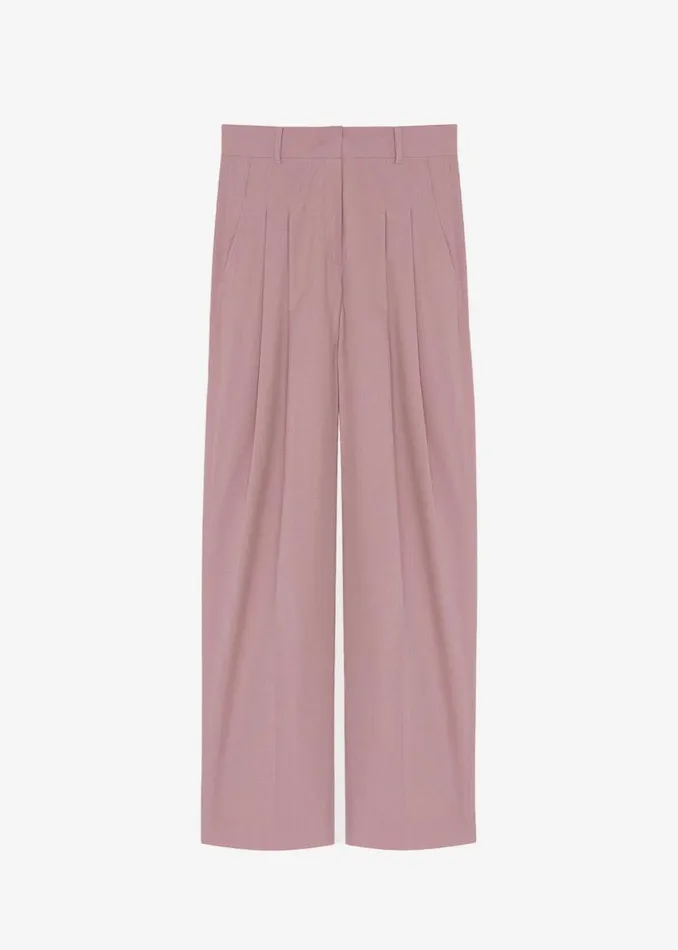 The Frankie Shop Gelso Pleated Trousers 8211 Rose Women Clothing