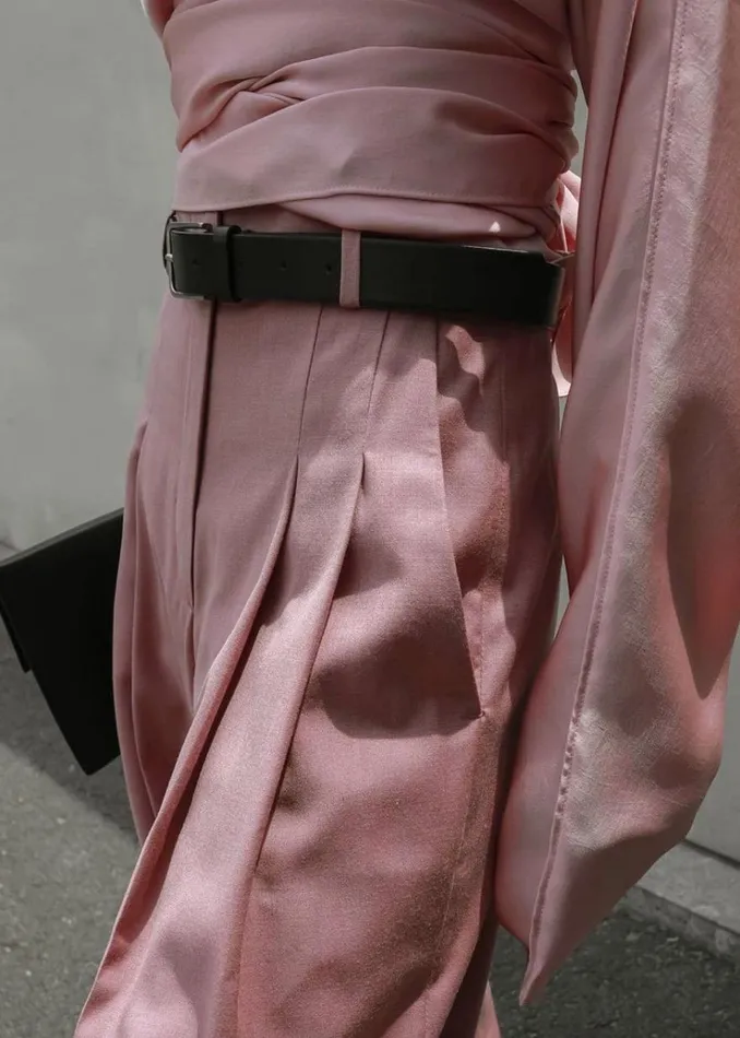 The Frankie Shop Gelso Pleated Trousers 8211 Rose Women Clothing