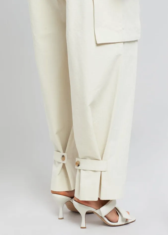 The Frankie Shop Gianna Cargo Pants 8211 Cream Women Bottoms