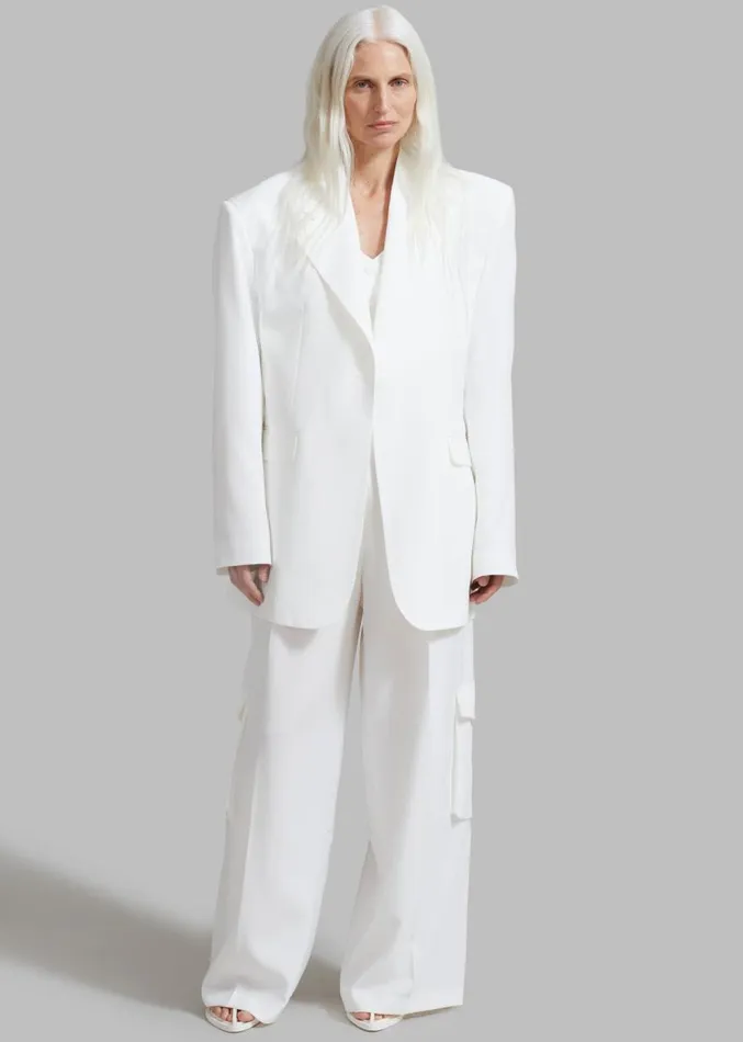 The Frankie Shop Gladys Blazer 8211 White Women Suits