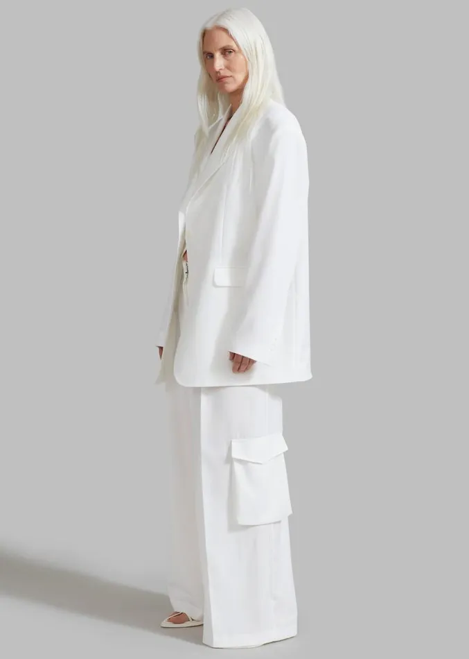 The Frankie Shop Gladys Blazer 8211 White Women Suits