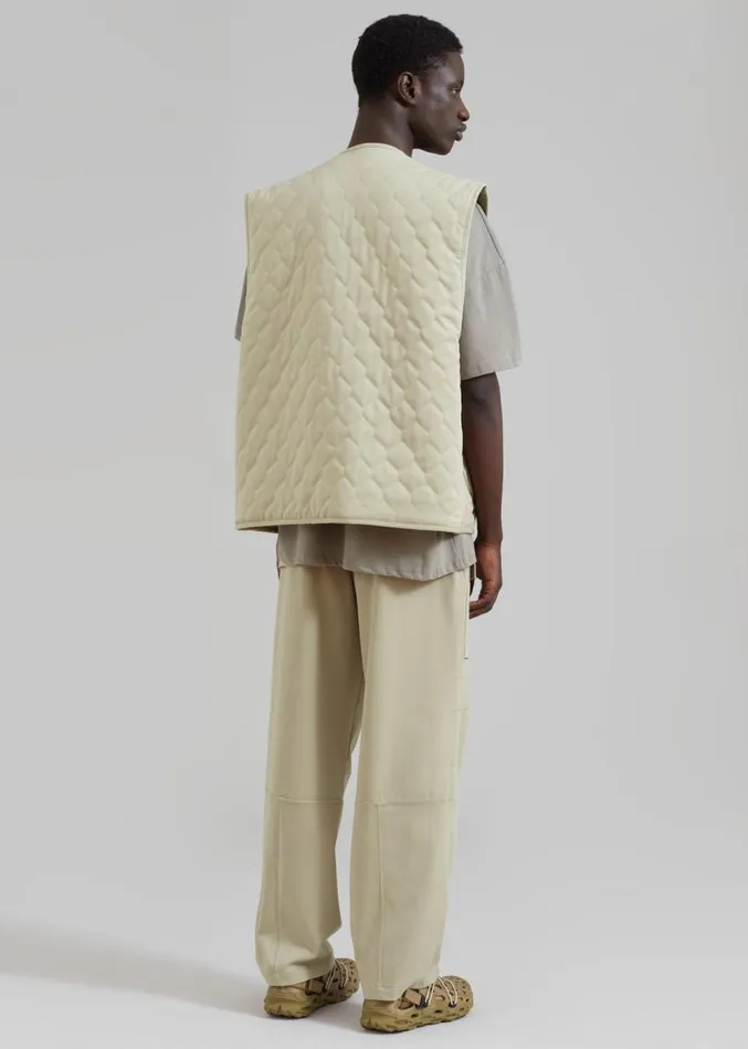 The Frankie Shop Grant Cargo Pants 8211 Slate Green Men Clothing