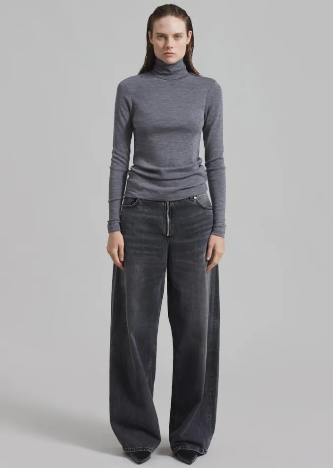 The Frankie Shop Haikure Bethany Zip Pants 8211 Spider Black Women Clothing