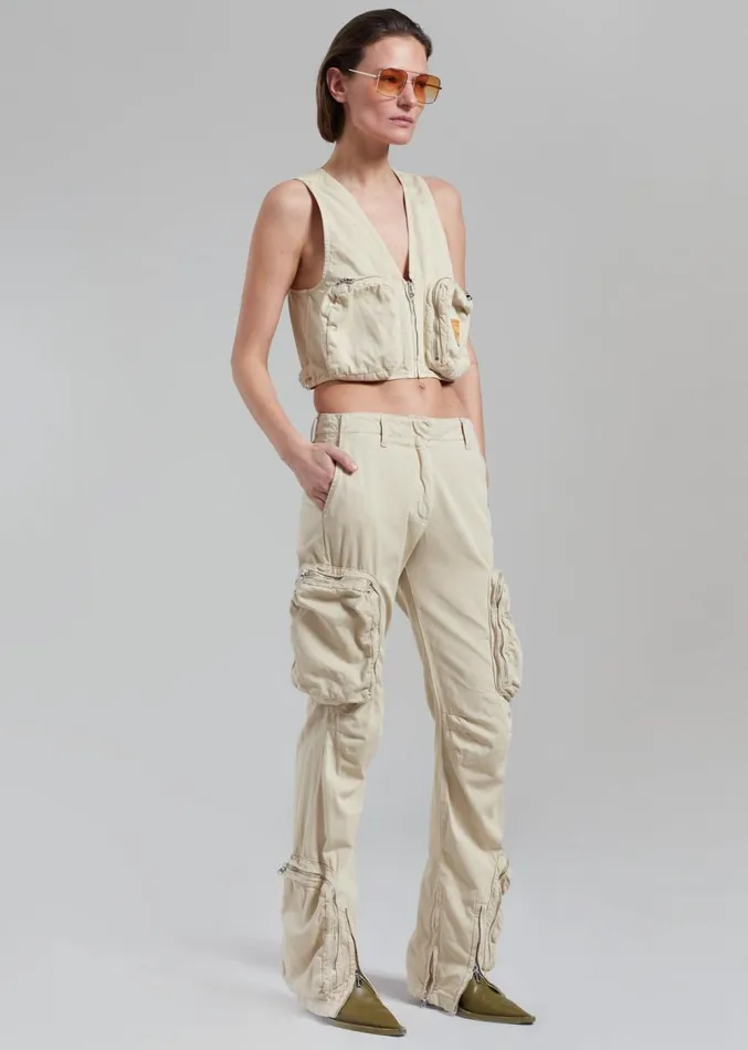 The Frankie Shop Haikure Gwen Vest 8211 Barley Women Outerwear