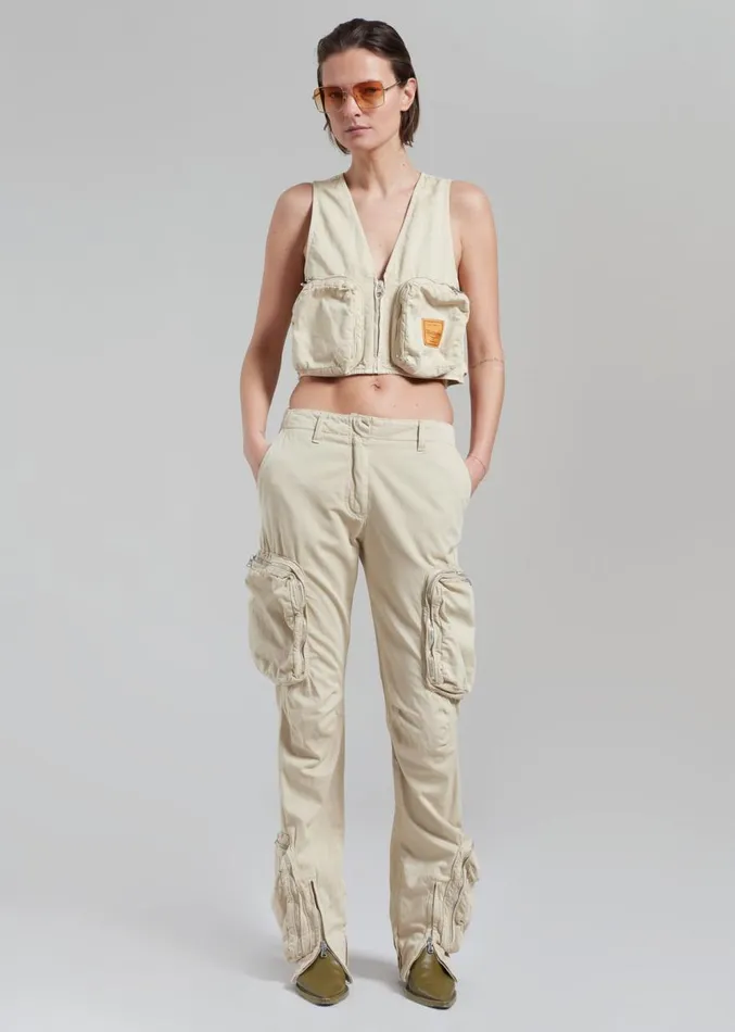 The Frankie Shop Haikure Gwen Vest 8211 Barley Women Outerwear