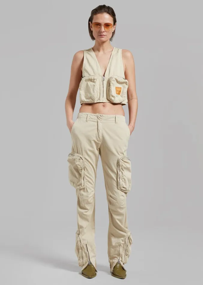 The Frankie Shop Haikure Gwen Vest 8211 Barley Women Outerwear