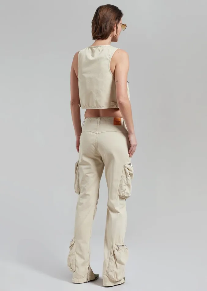 The Frankie Shop Haikure Gwen Vest 8211 Barley Women Outerwear
