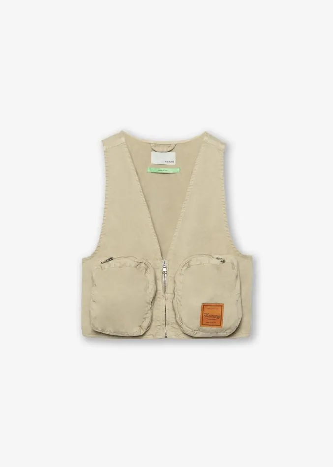 The Frankie Shop Haikure Gwen Vest 8211 Barley Women Outerwear