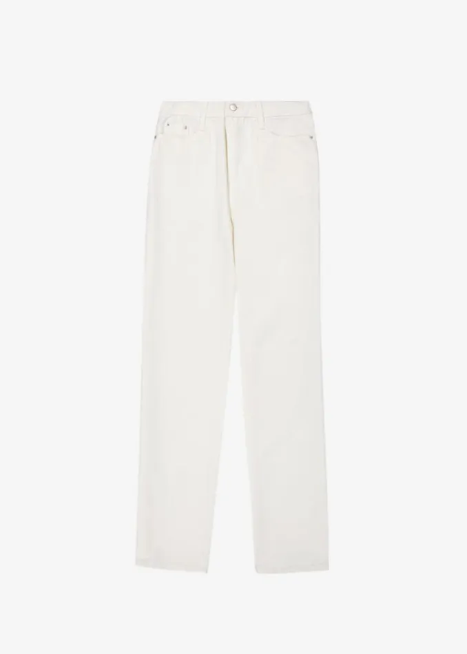 The Frankie Shop Hann Denim Pants 8211 White Women Bottoms