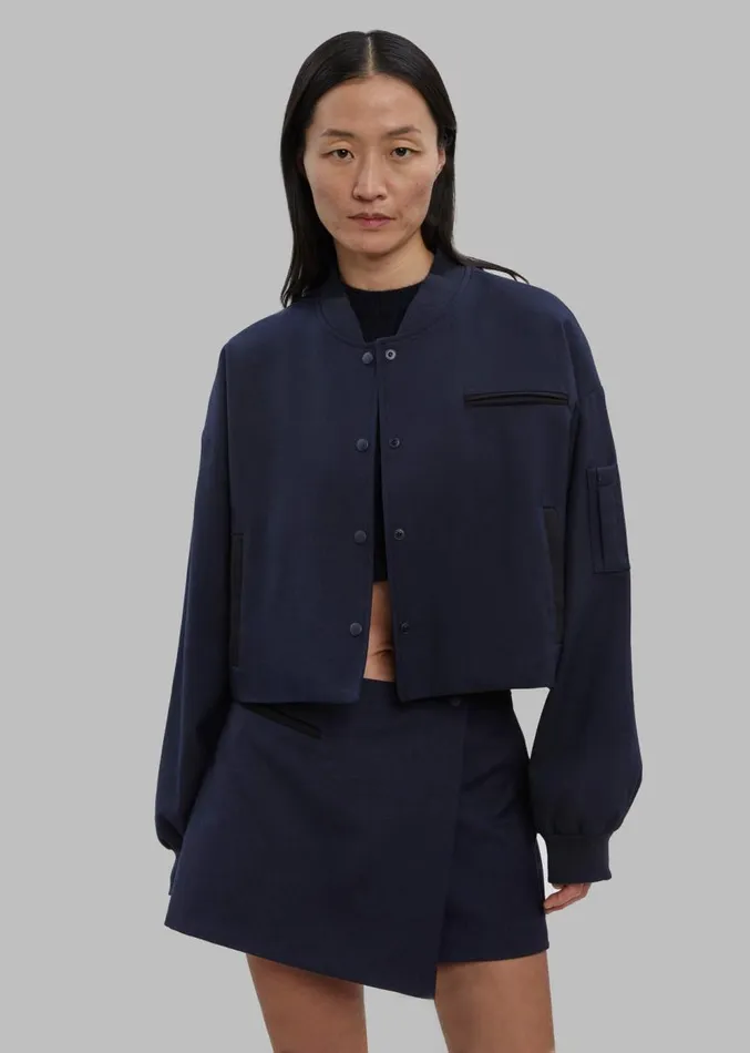 The Frankie Shop Hava Jacket 8211 Navy Women Outerwear