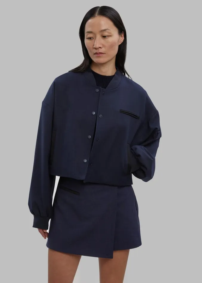 The Frankie Shop Hava Jacket 8211 Navy Women Outerwear
