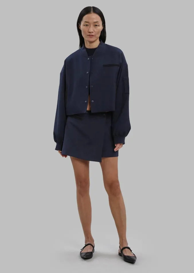 The Frankie Shop Hava Jacket 8211 Navy Women Outerwear