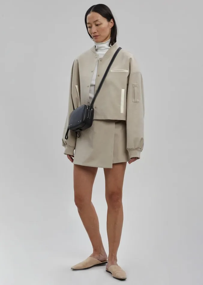The Frankie Shop Hava Wrap Skort 8211 Beige Women Clothing