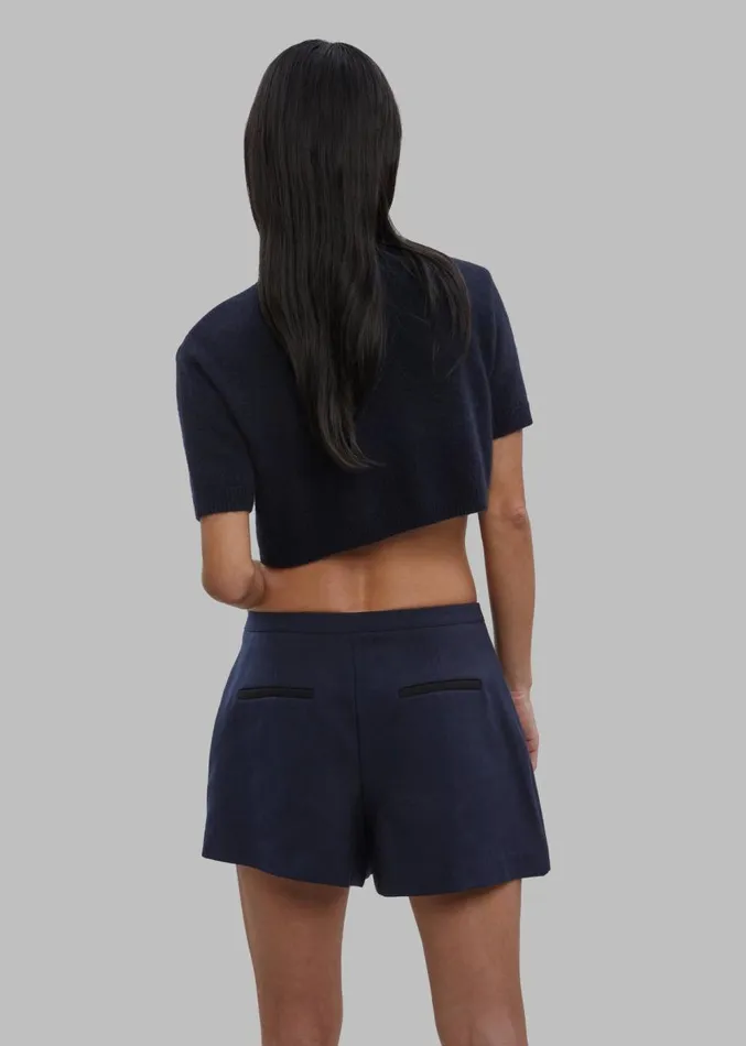 The Frankie Shop Hava Wrap Skort 8211 Navy Women Clothing
