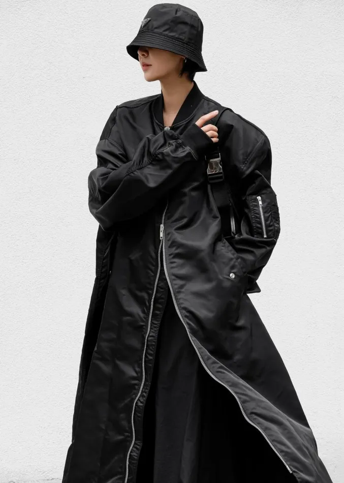 The Frankie Shop Isaac Oversized Bomber Coat 8211 Black Women Outerwear