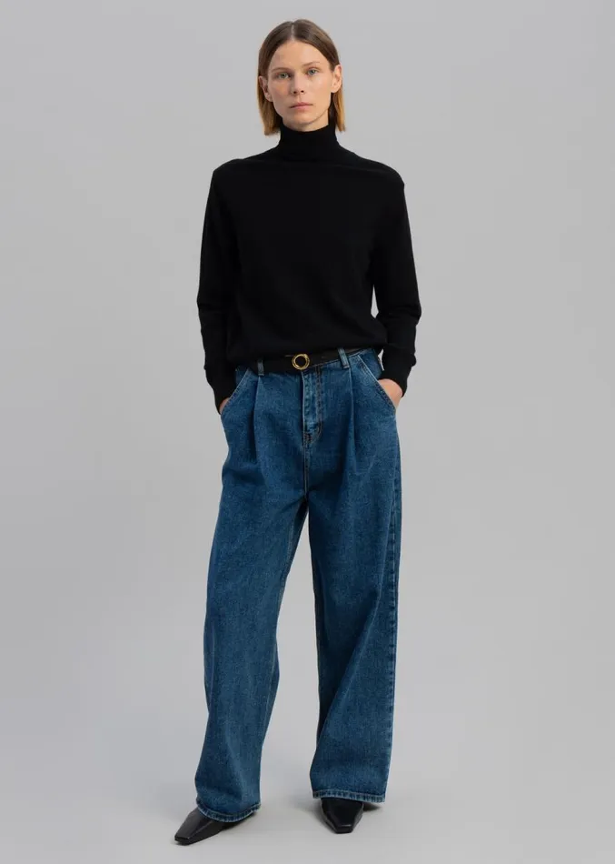 The Frankie Shop Isabella Denim Pants 8211 Medium Wash Women Clothing
