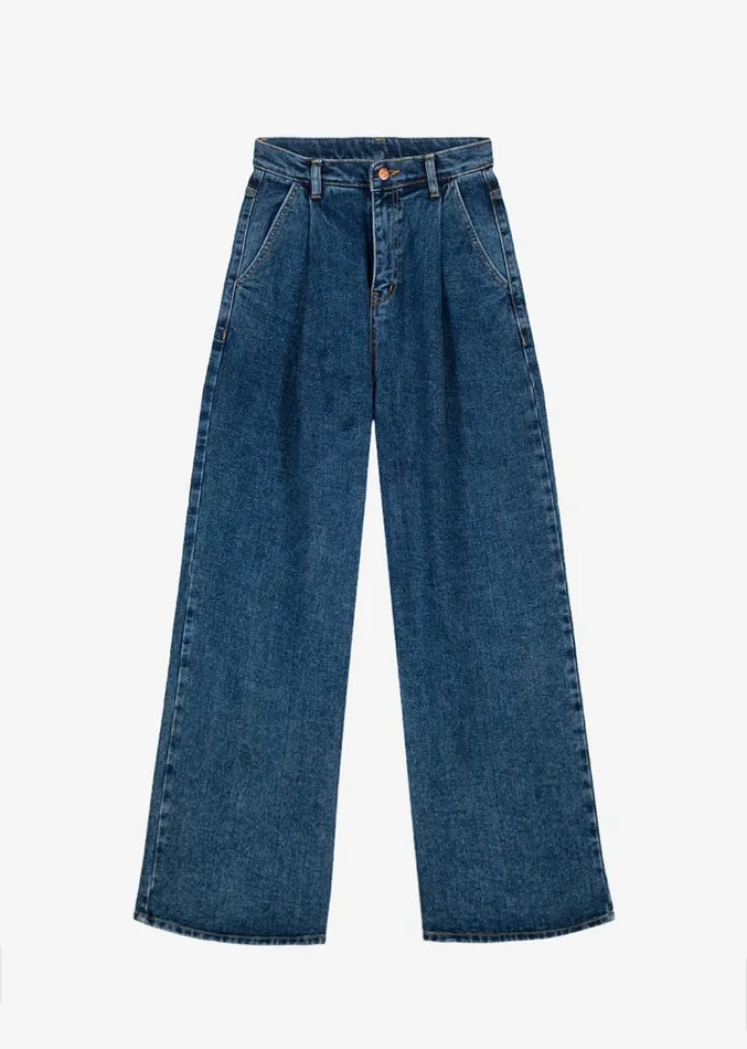 The Frankie Shop Isabella Denim Pants 8211 Medium Wash Women Clothing