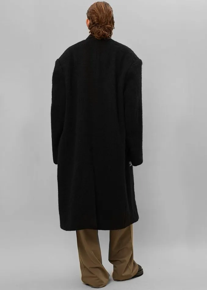 The Frankie Shop John Oversized Coat 8211 Black WomenMen Outerwear