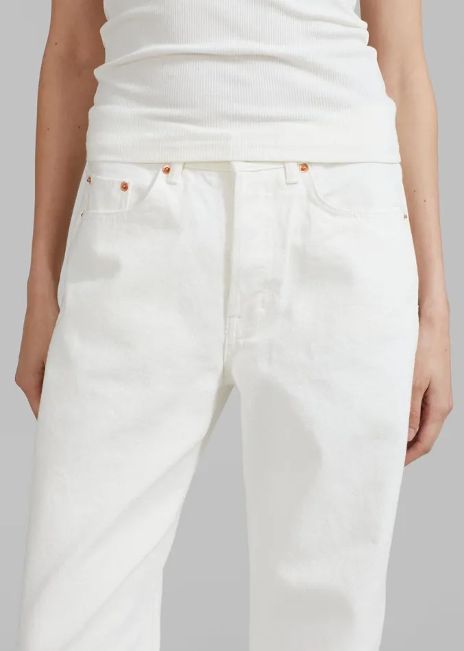 The Frankie Shop Kadie Straight Jeans 8211 Off White Women Denim