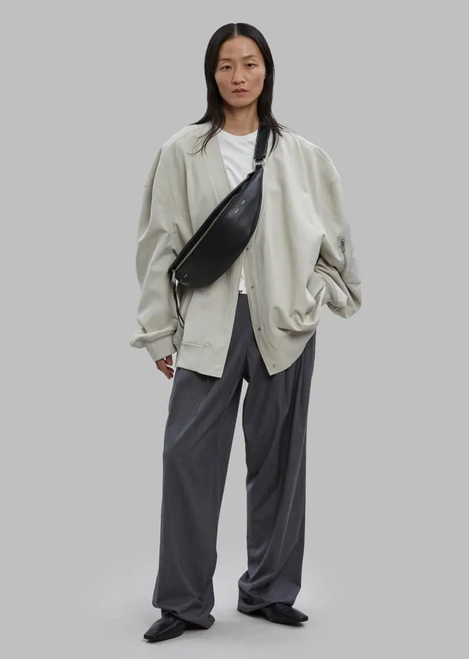The Frankie Shop Kanna VNeck Jacket 8211 Pale Khaki Women Clothing
