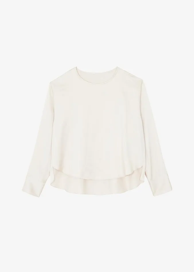 The Frankie Shop Kemp Silky Blouse 8211 Cream Women Tops