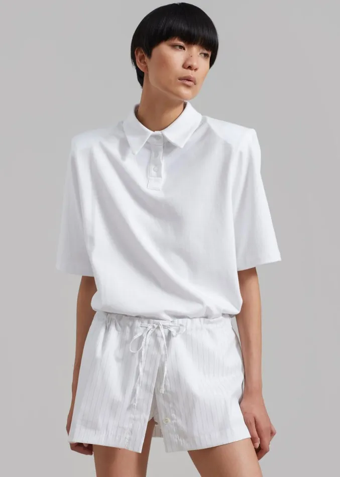 The Frankie Shop Kinsley Skort 8211 White Stripe Women Clothing