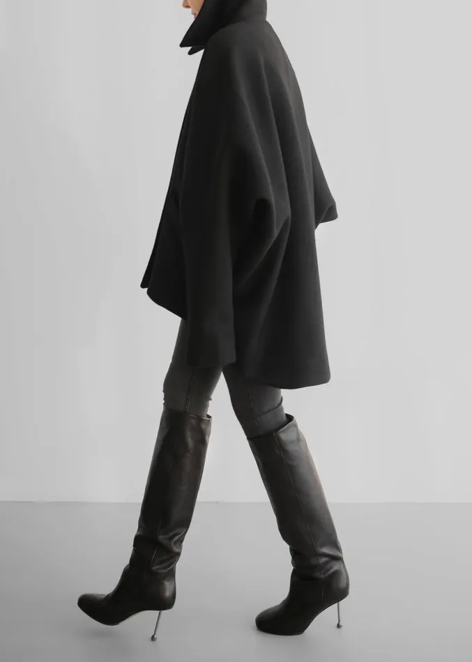 The Frankie Shop Lane Coat 8211 Black Women Clothing
