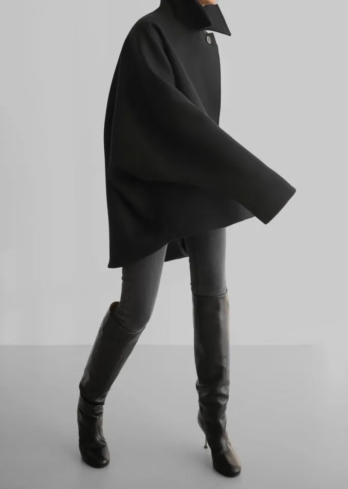 The Frankie Shop Lane Coat 8211 Black Women Clothing