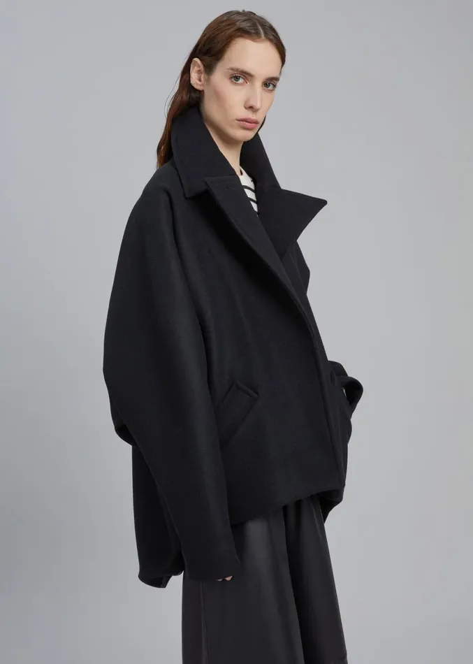 The Frankie Shop Lane Coat 8211 Black Women Clothing