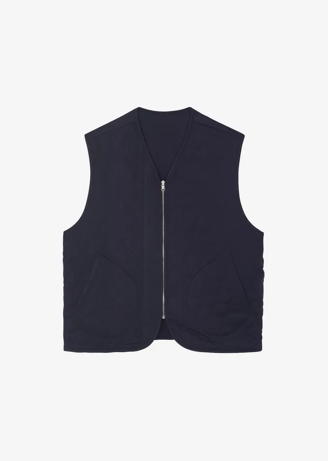 The Frankie Shop Lant Reversible Vest 8211 Navy Men Outerwear