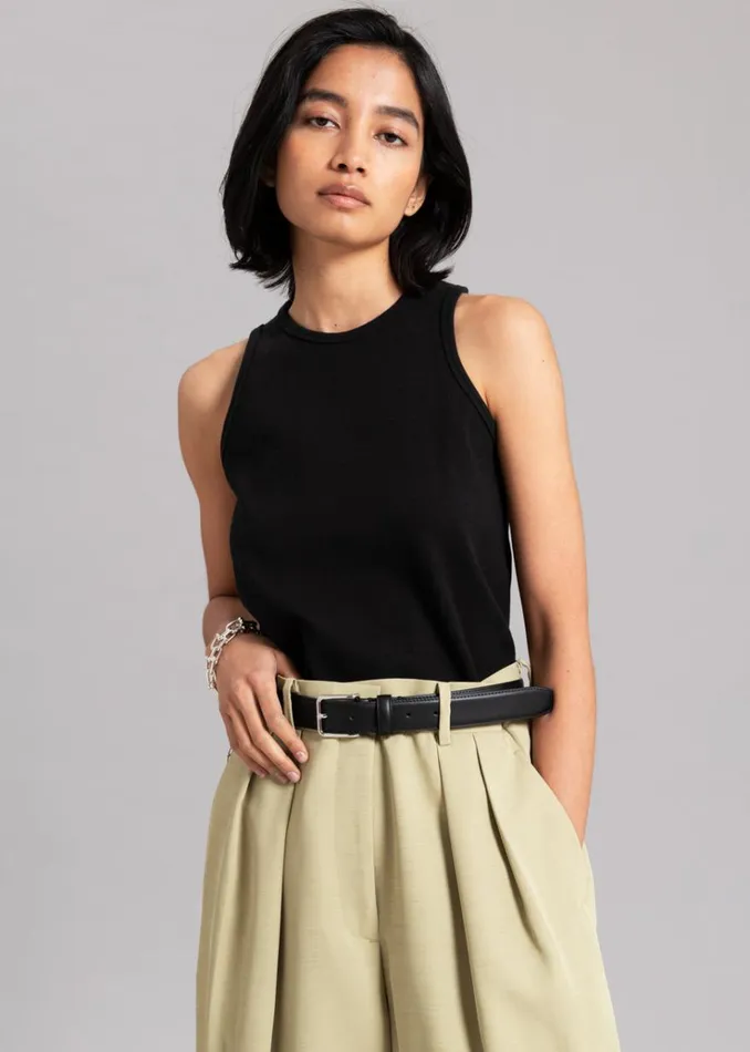 The Frankie Shop Liko Tank 8211 Black Women Loungewear