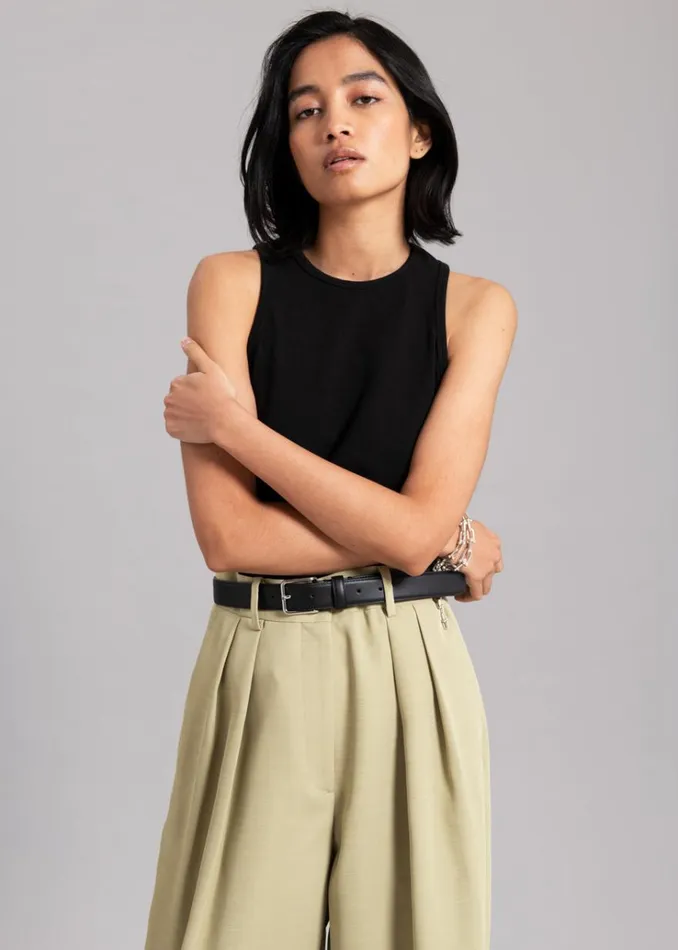 The Frankie Shop Liko Tank 8211 Black Women Loungewear
