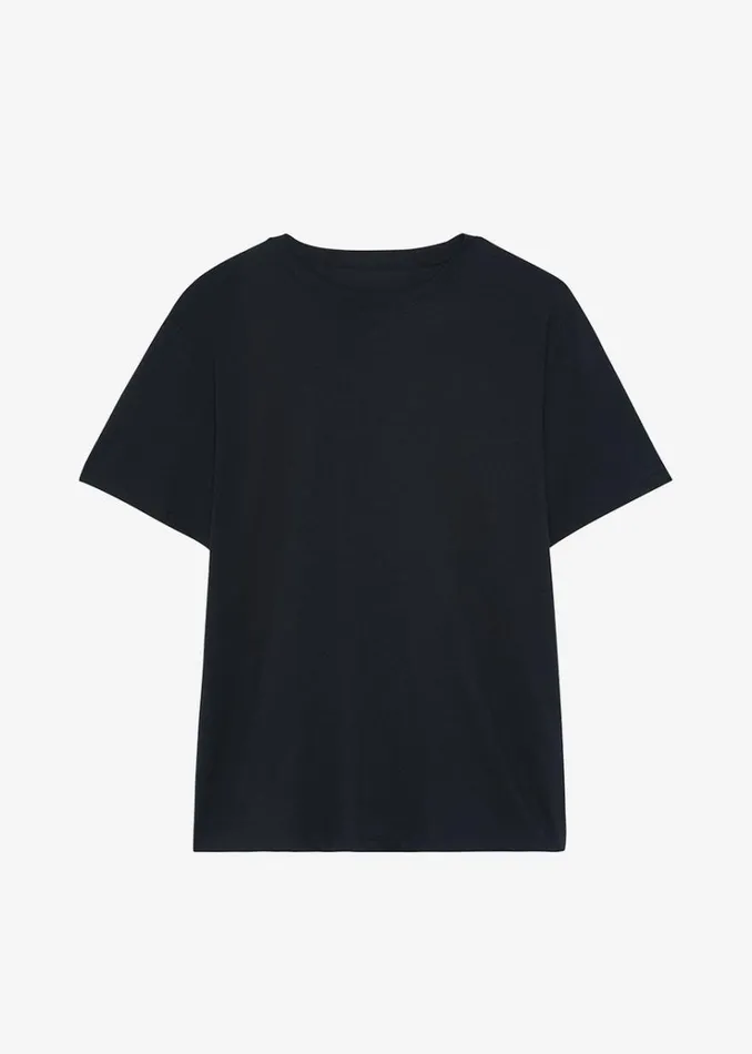 The Frankie Shop Lilou Simple Tee 8211 Black Women Clothing