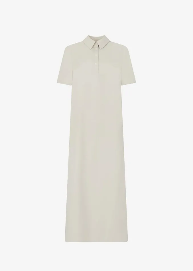 The Frankie Shop Loulou Studio Bira Polo Shirt Dress 8211 Beige Women Clothing