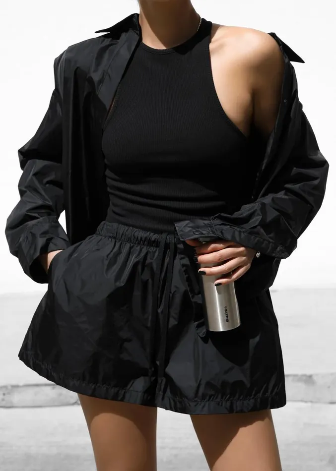 The Frankie Shop Lucy Shorts 8211 Black Women Clothing
