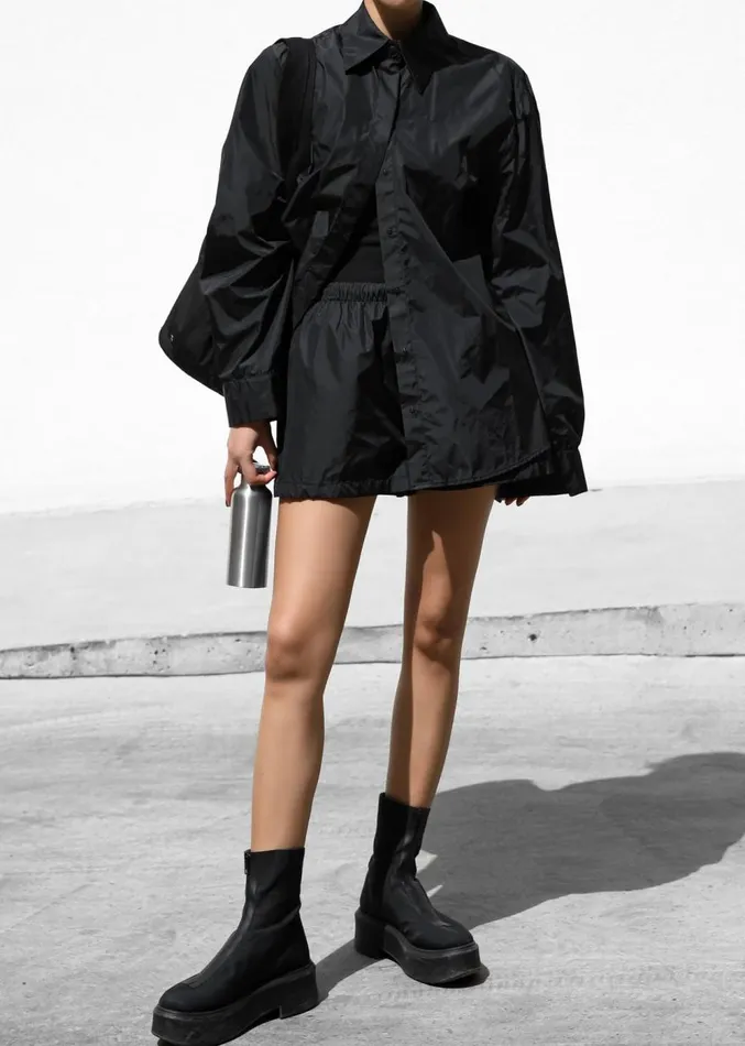 The Frankie Shop Lucy Shorts 8211 Black Women Clothing