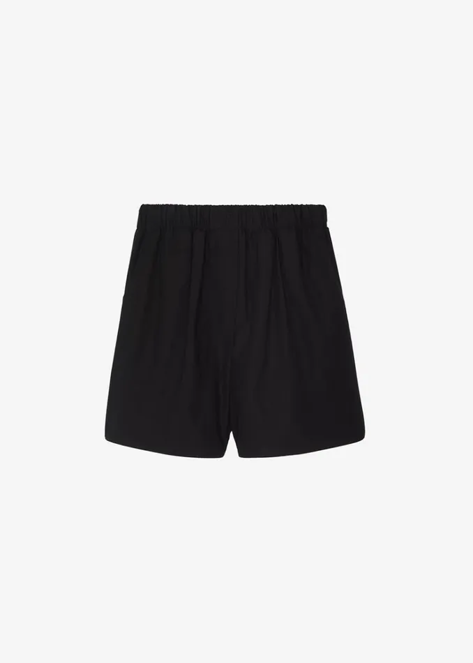 The Frankie Shop Lui Organic Cotton Boxer Short 8211 Black Women Clothing