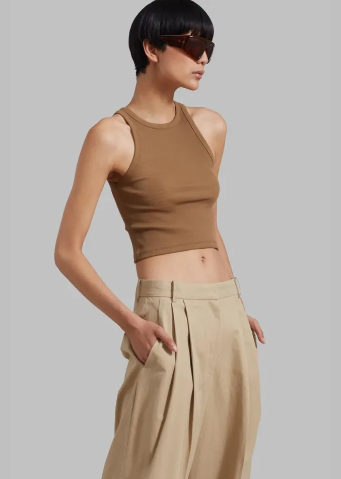 The Frankie Shop Maisy Tank Top 8211 Brown Women Tops