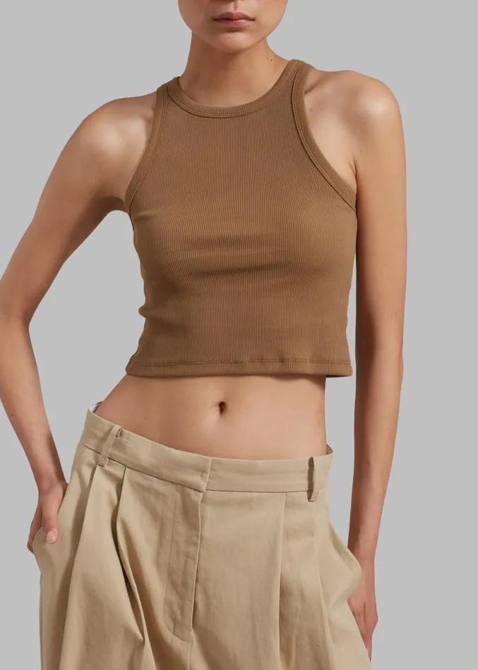 The Frankie Shop Maisy Tank Top 8211 Brown Women Tops