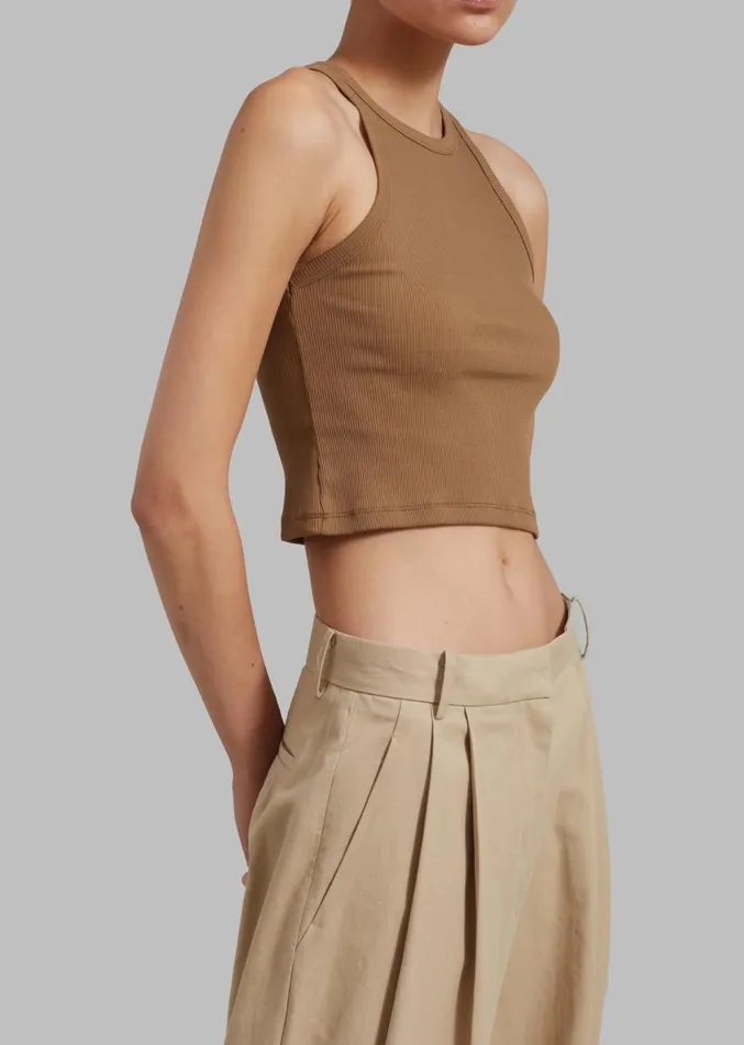 The Frankie Shop Maisy Tank Top 8211 Brown Women Tops