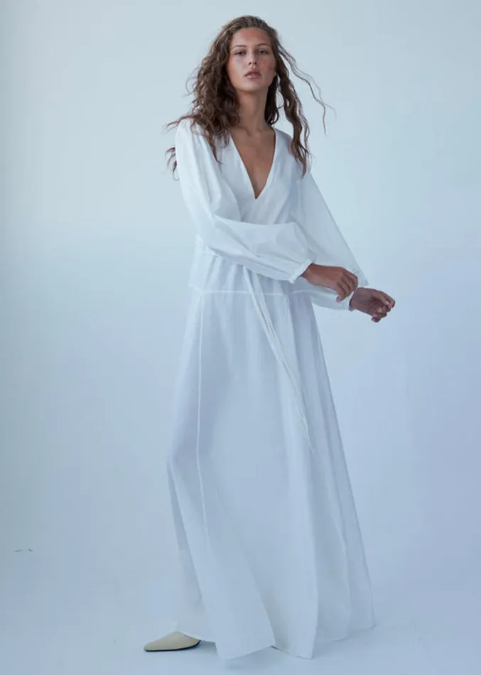 The Frankie Shop MATIN Cortona Dress 8211 White Women Dresses