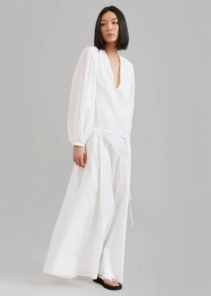 The Frankie Shop MATIN Cortona Dress 8211 White Women Dresses