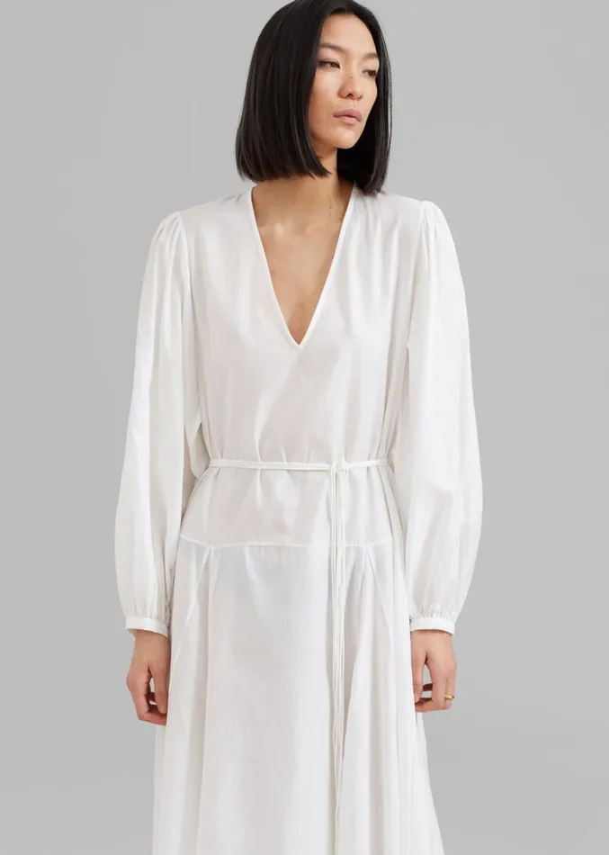 The Frankie Shop MATIN Cortona Dress 8211 White Women Dresses