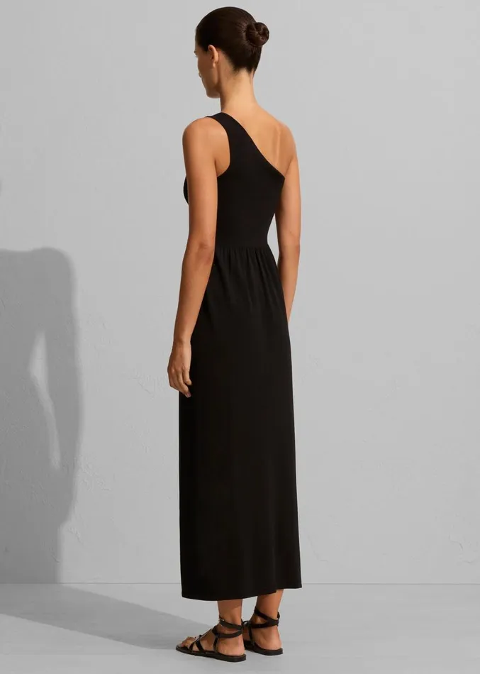 The Frankie Shop Matteau Asymmetric Knit Dress 8211 Black Women Clothing