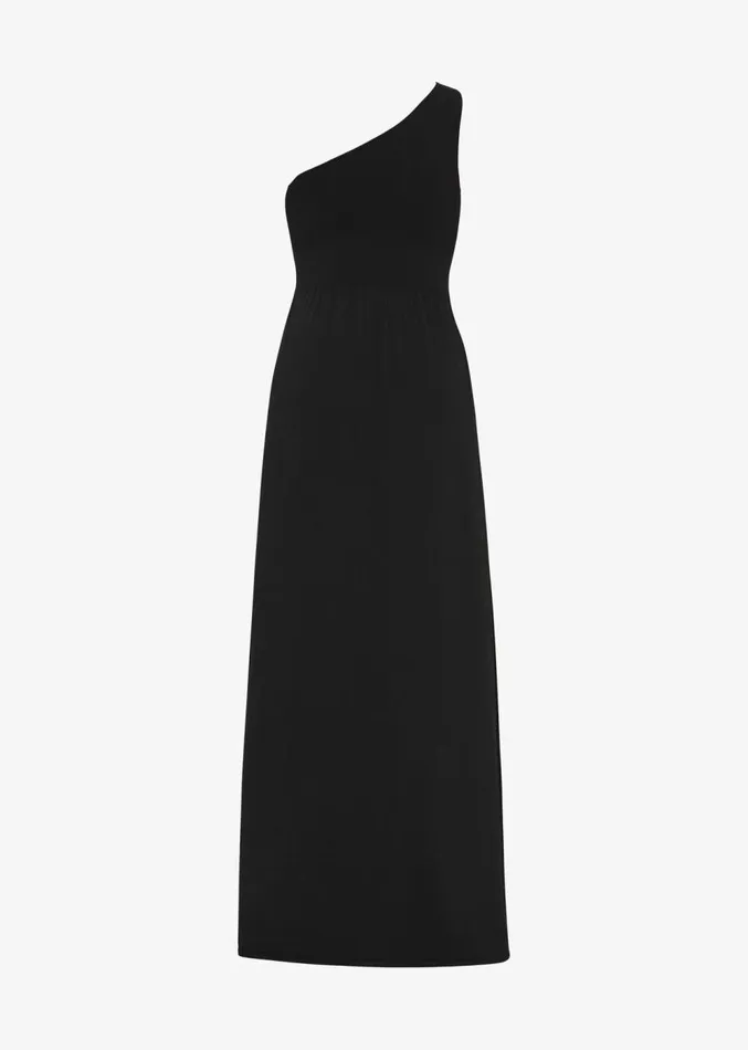 The Frankie Shop Matteau Asymmetric Knit Dress 8211 Black Women Clothing