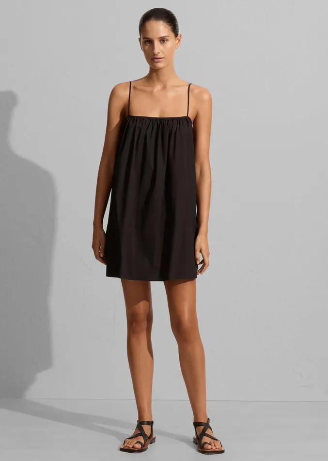 The Frankie Shop Matteau Voluminous Cami Mini Dress 8211 Black Women Clothing