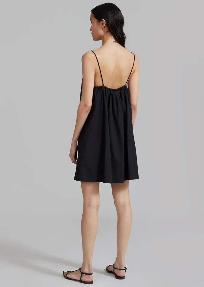The Frankie Shop Matteau Voluminous Cami Mini Dress 8211 Black Women Clothing