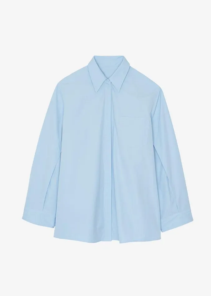 The Frankie Shop Mayim Oversized Shirt 8211 Sky Women Tops